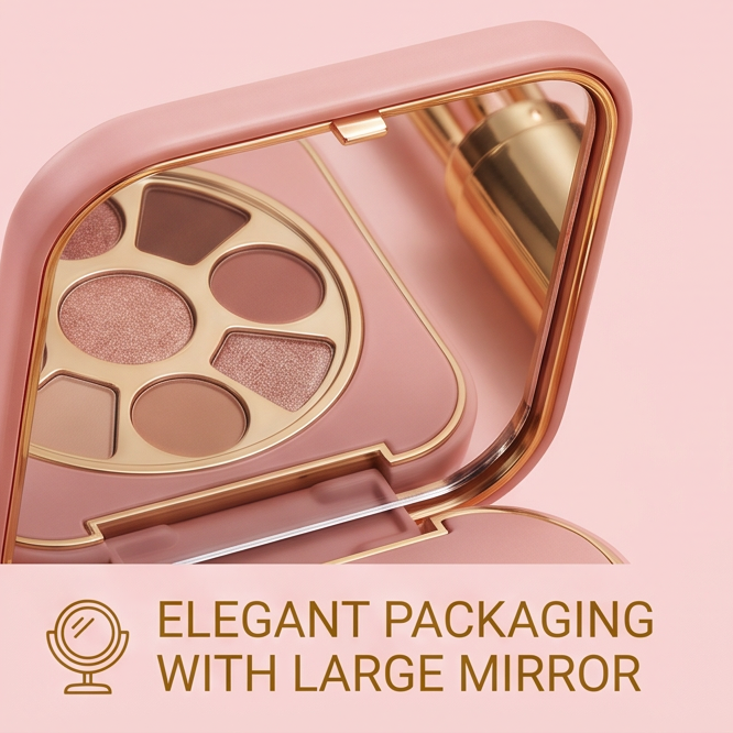 7-Color Rose Gold Eyeshadow Palette Set