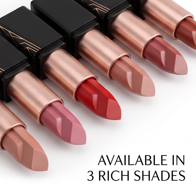 Art Deco Lipstick with Rose Gold Accents