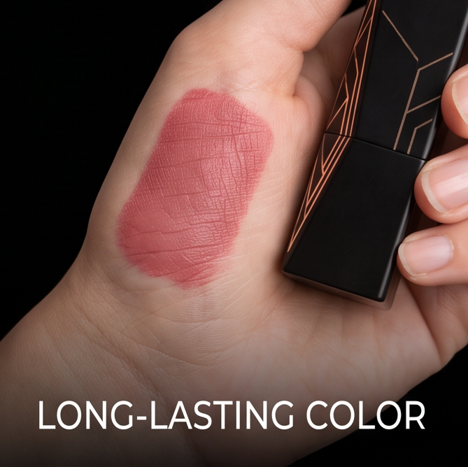 Art Deco Lipstick with Rose Gold Accents