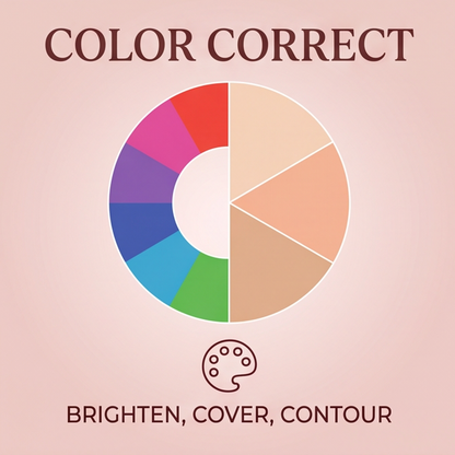 3-in-1 Cream Concealer Palette – Color Correcting & Soft Matte Finish
