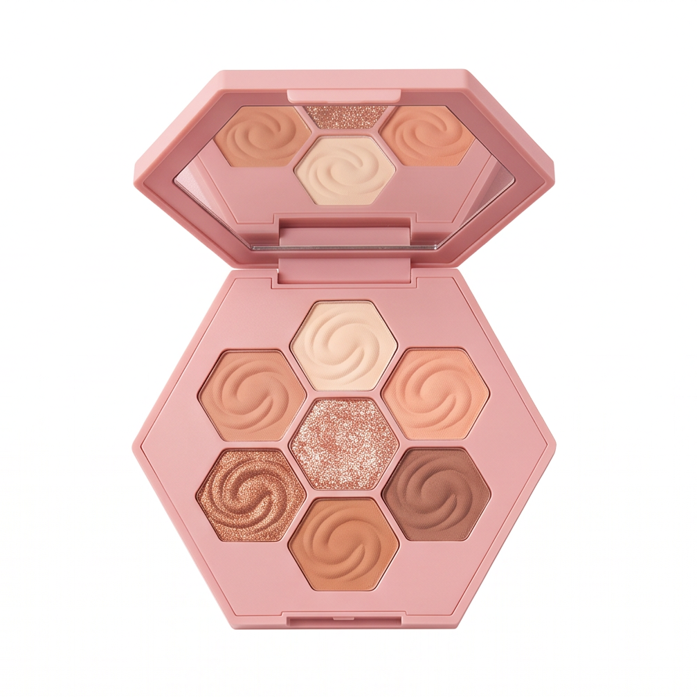 7-Shade Rose Nude Eyeshadow Palette