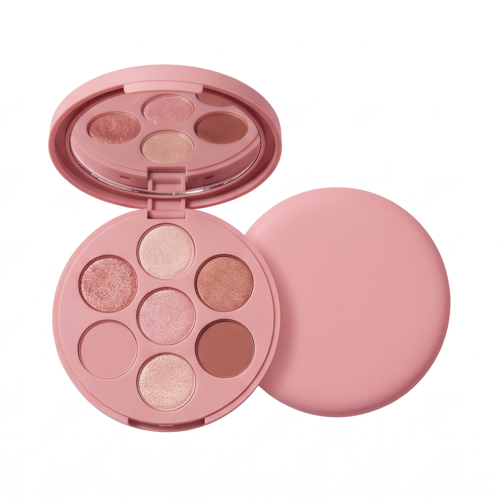7-Shade Rosy Nude Eyeshadow Palette