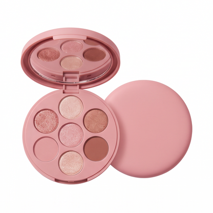 7-Shade Rosy Nude Eyeshadow Palette