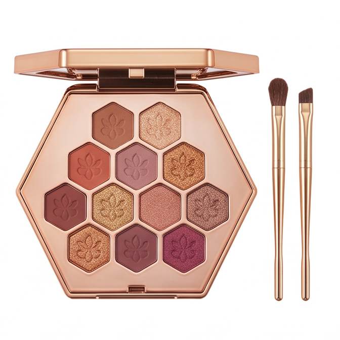 12-Color Rose Gold Eyeshadow Palette