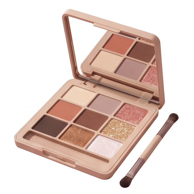 9-Color Rose Nude Eyeshadow Palette