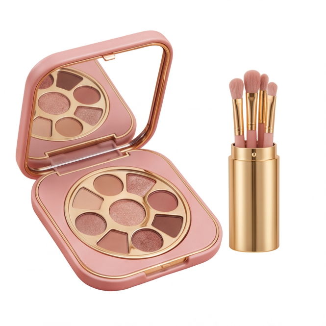 7-Color Rose Gold Eyeshadow Palette Set