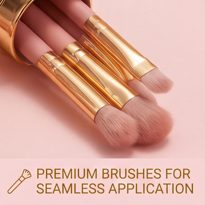 7-Color Rose Gold Eyeshadow Palette Set