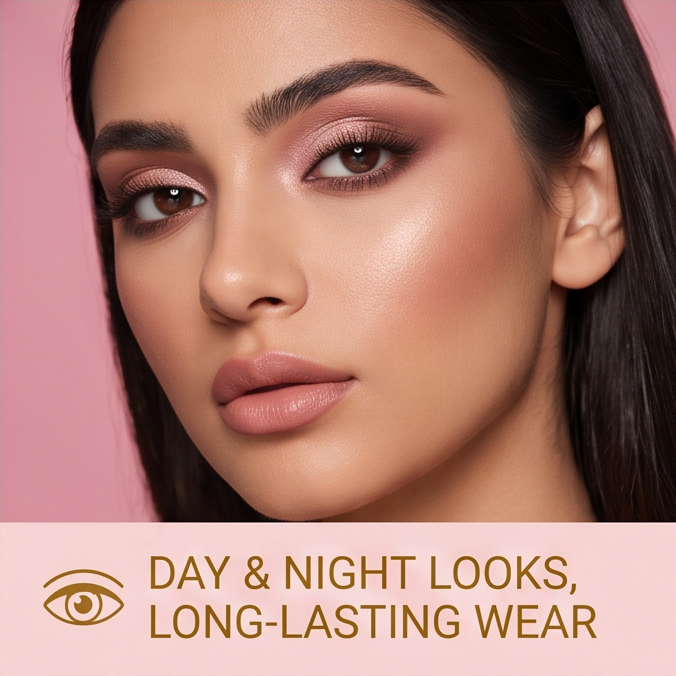 7-Color Rose Gold Eyeshadow Palette Set