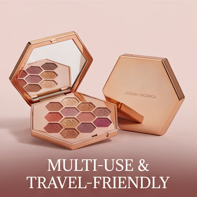 12-Color Rose Gold Eyeshadow Palette