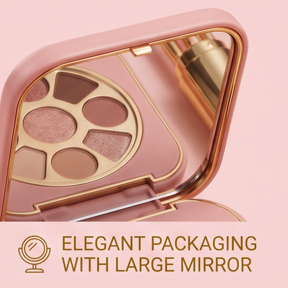 7-Color Rose Gold Eyeshadow Palette Set