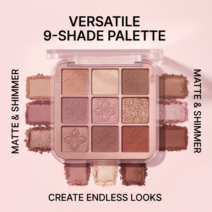 9-Color Blooming Nudes Eyeshadow Palette
